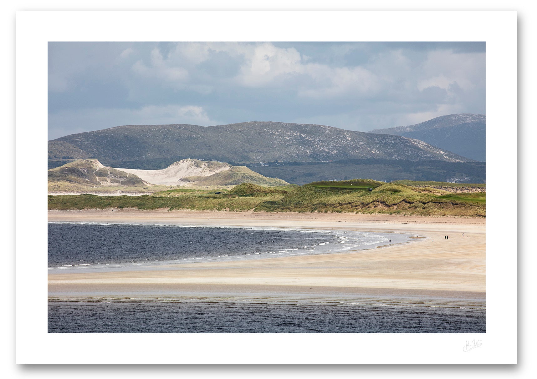 an unframed fine art photographic print of Portnoo Strand in County Donegal, Ireland on a summer afternoon available to buy online